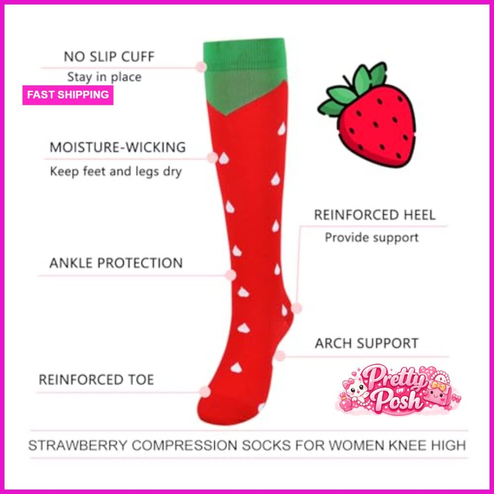 Compression Knee-High Socks For Running Nurses Tr… - image 6